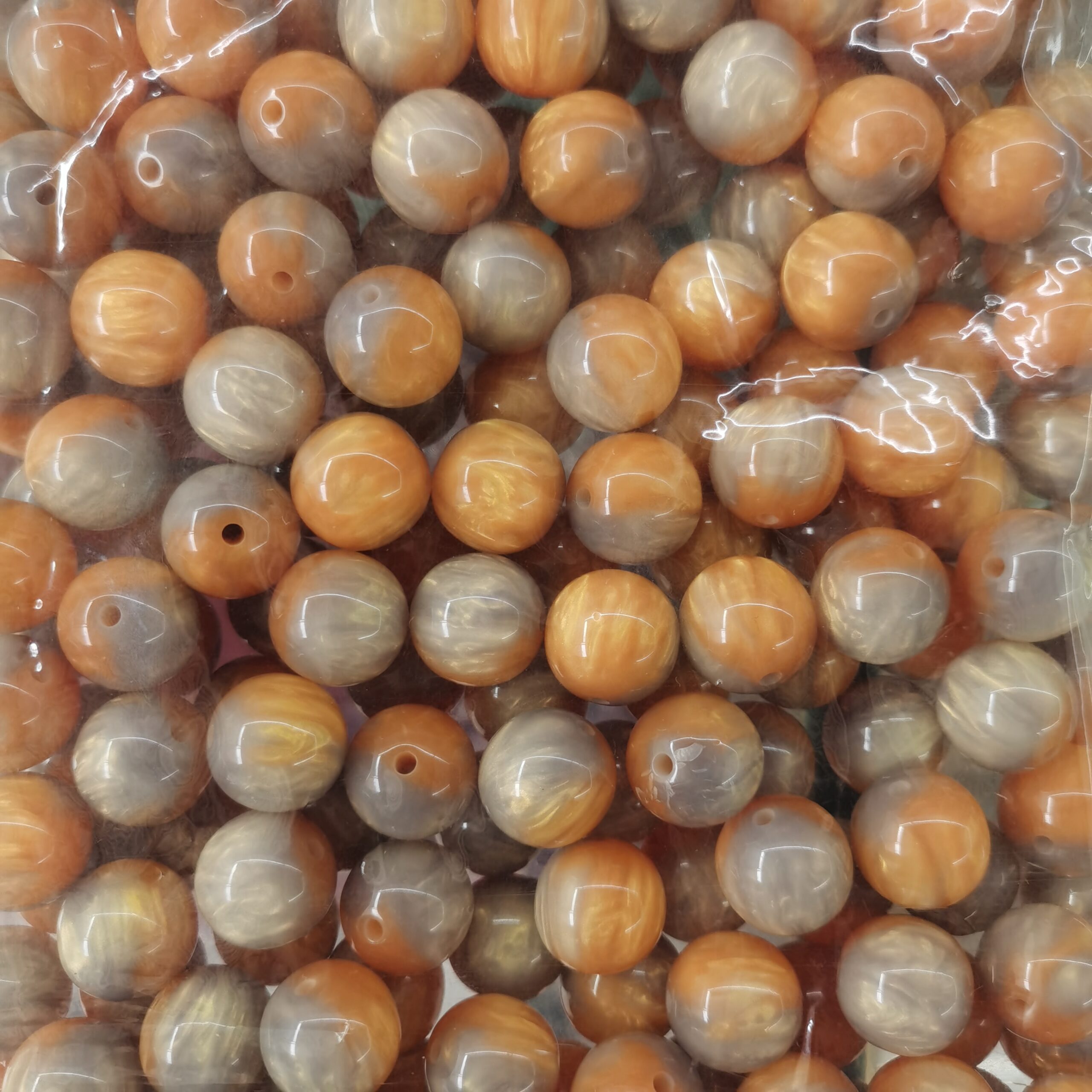 16mm Shimmer Gradient Resin Beads Glitter Cat-Eye Resin Beads100PCS - Image 11