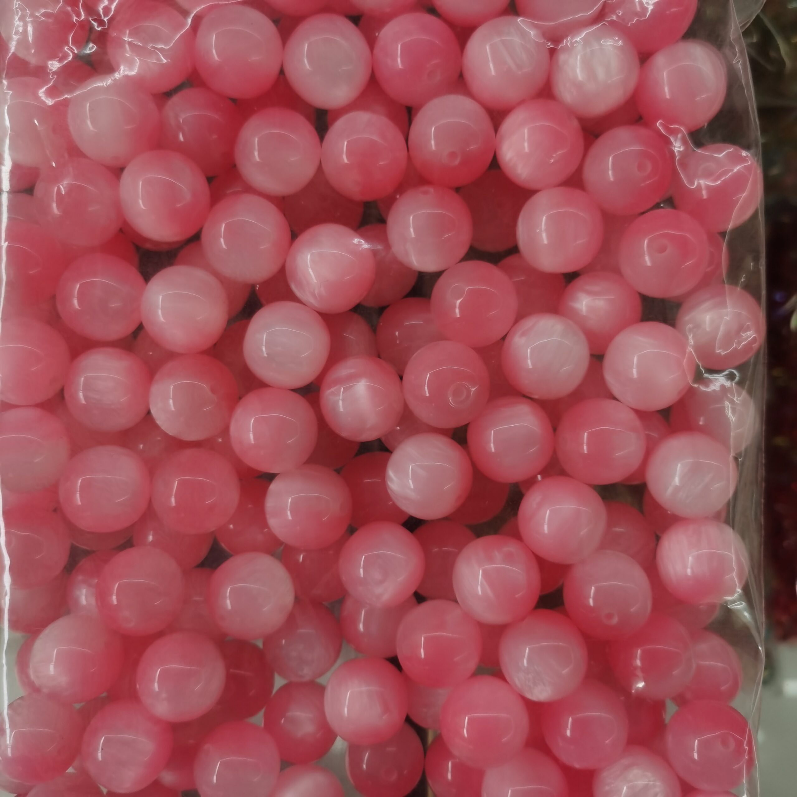 16mm Shimmer Gradient Resin Beads Glitter Cat-Eye Resin Beads100PCS - Image 9