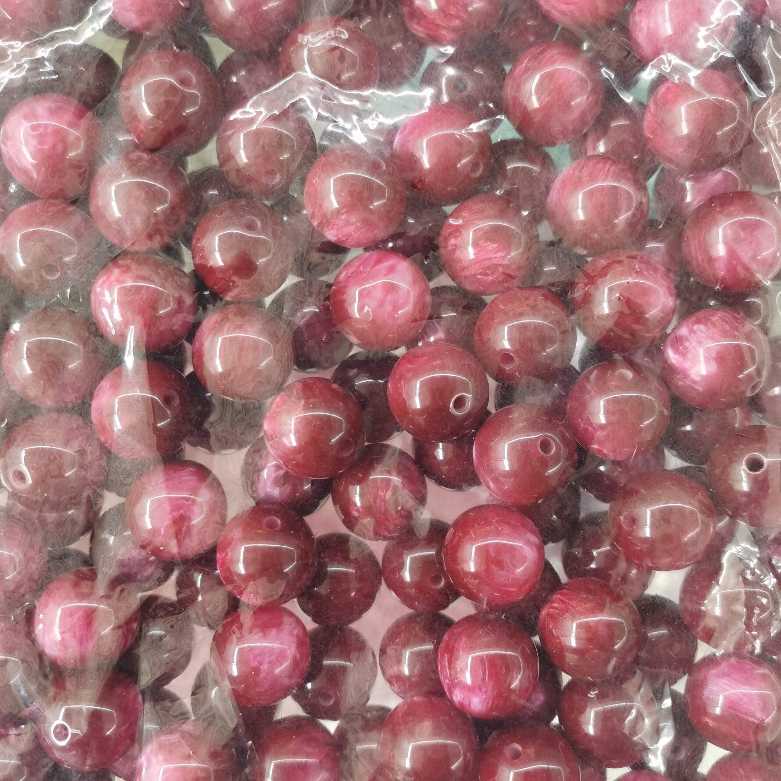 16mm Shimmer Gradient Resin Beads Glitter Cat-Eye Resin Beads100PCS - Image 12