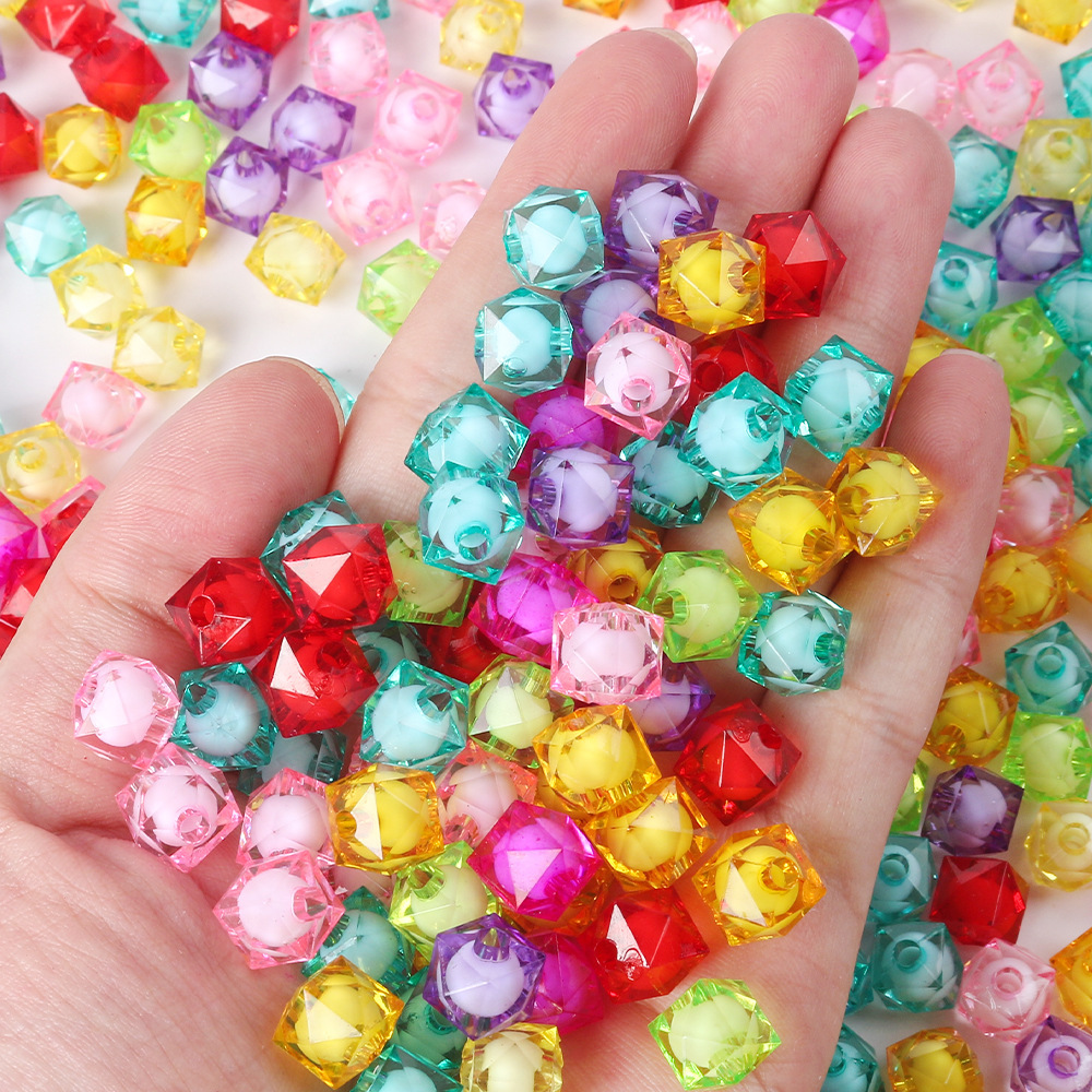 8mmAcrylic Cube Beads for DIY Jewelry 800PCS