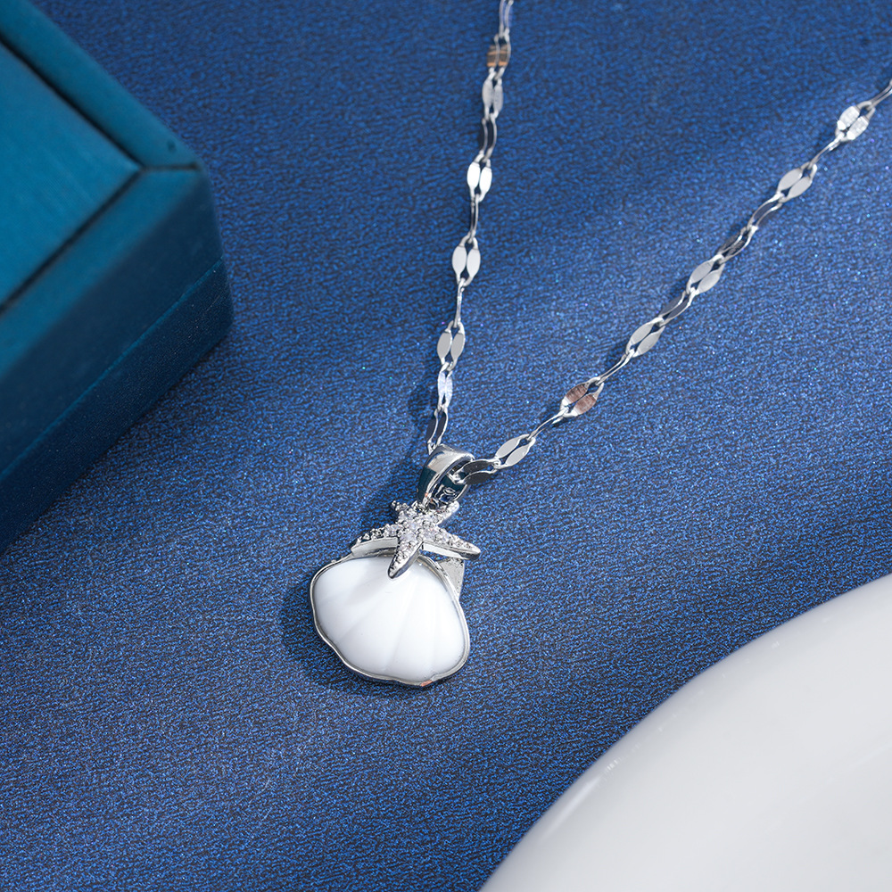 Seashell Starfish Necklace - Ocean-Inspired Elegance - Image 5