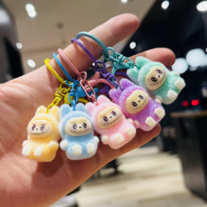 Pastel Labubu Keychains