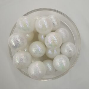 16mm Iridescent Wrinkled Texture Beads100PCS
