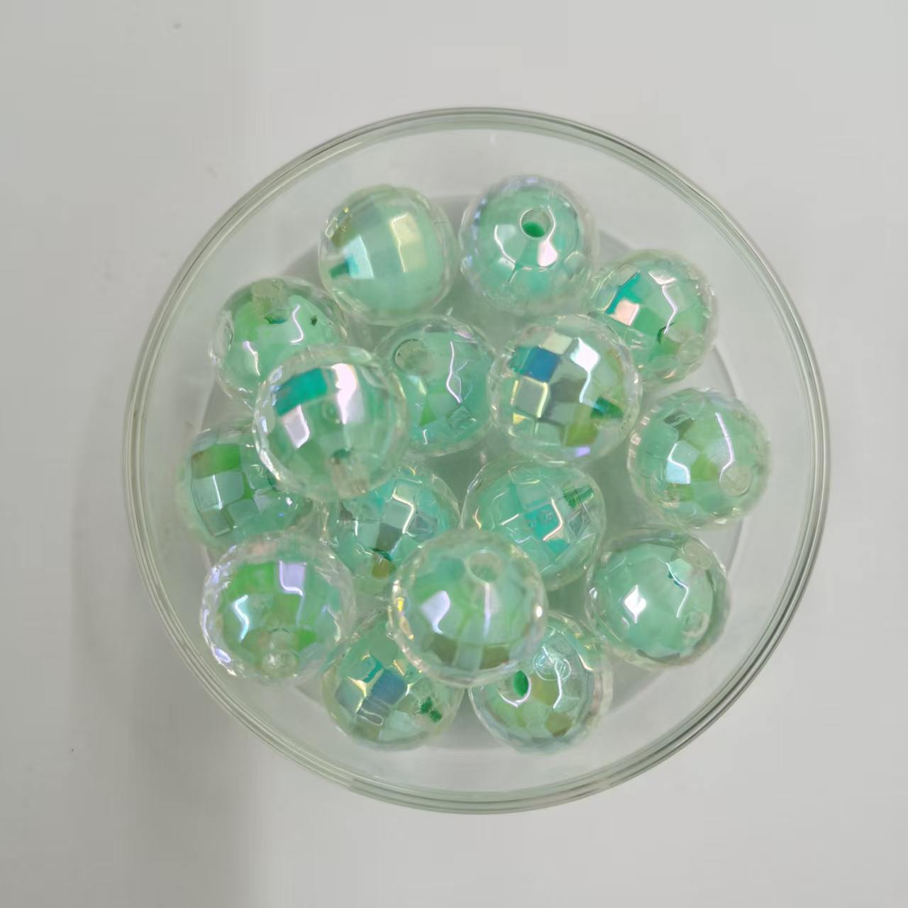 DIY Acrylic Planet Beads Ten vivid colors of acrylic planet beads are here! Iridescent coated100PCS - Image 5