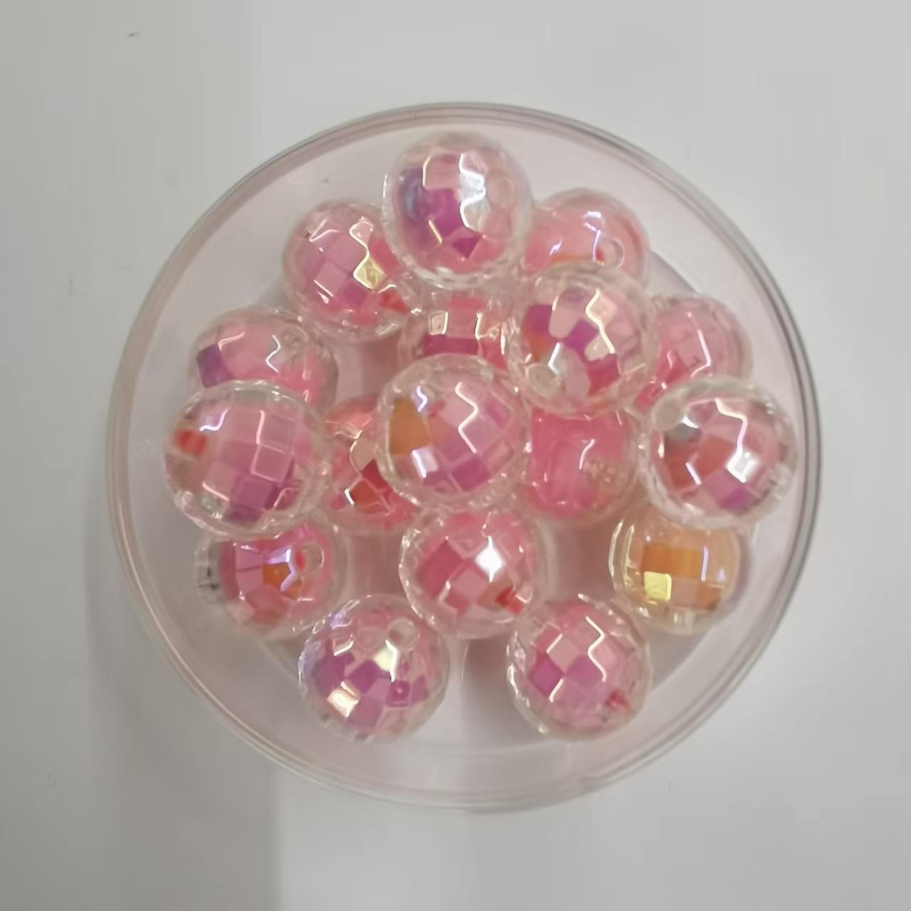 DIY Acrylic Planet Beads Ten vivid colors of acrylic planet beads are here! Iridescent coated100PCS - Image 4