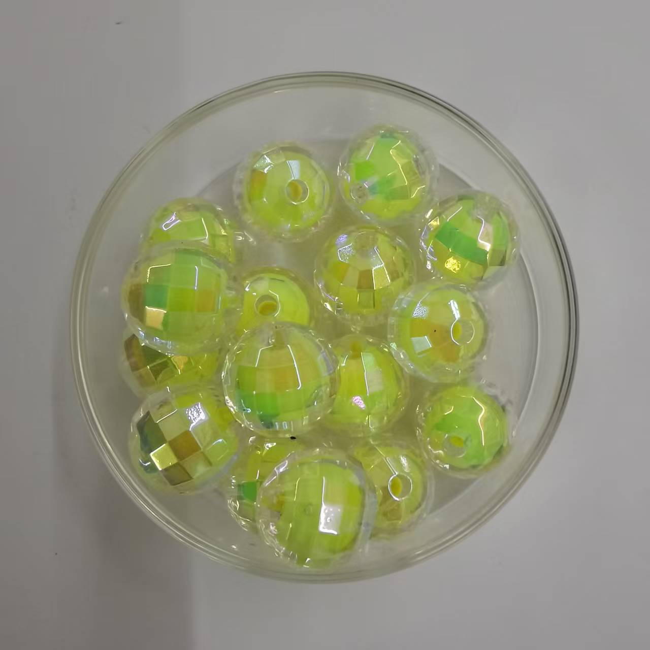 DIY Acrylic Planet Beads Ten vivid colors of acrylic planet beads are here! Iridescent coated100PCS - Image 3