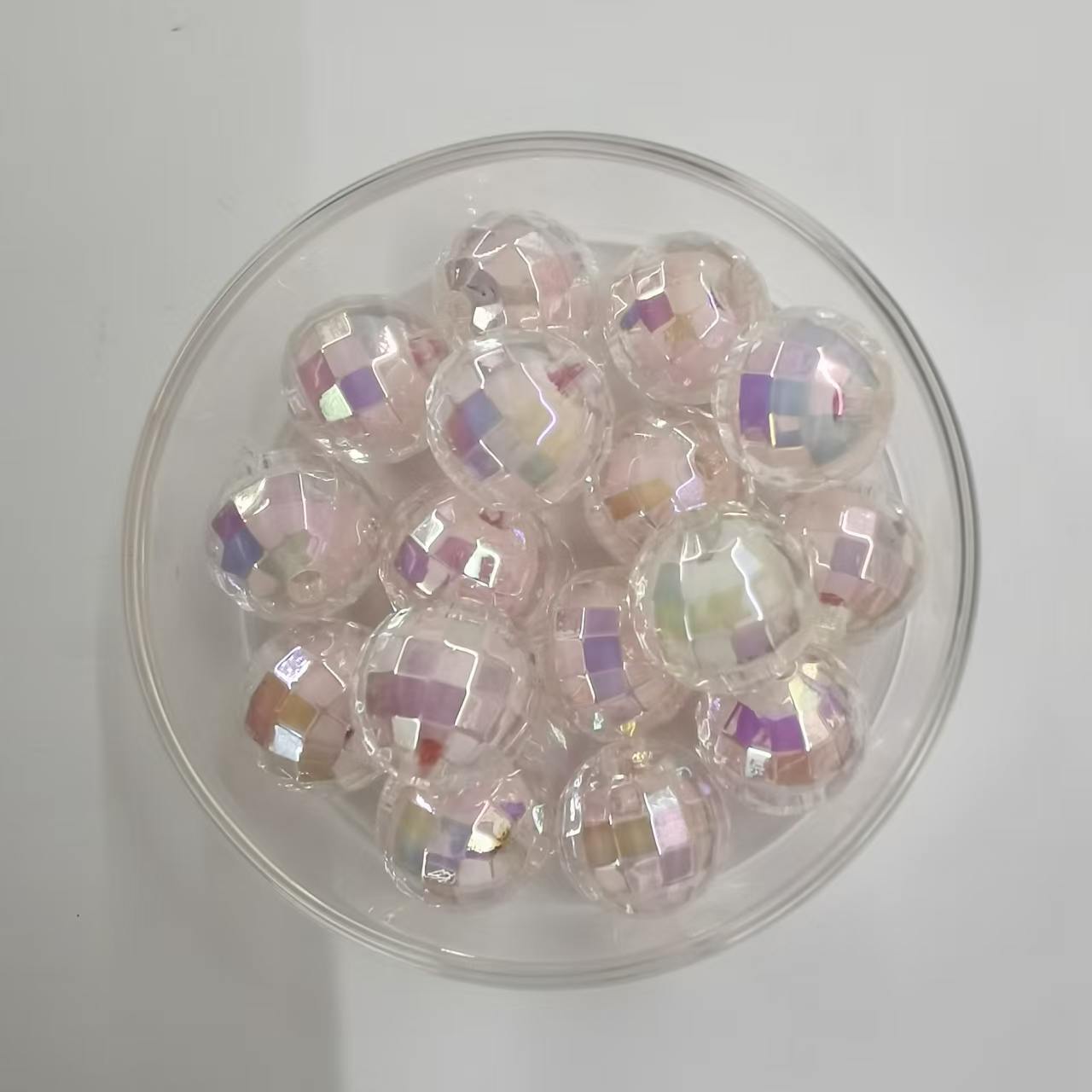 DIY Acrylic Planet Beads Ten vivid colors of acrylic planet beads are here! Iridescent coated100PCS - Image 8