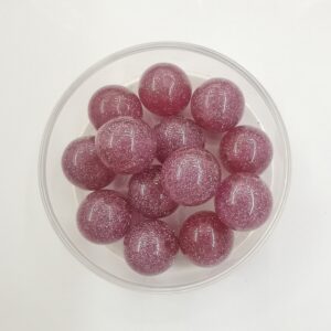 16mm Glitter ResinPen Beads 100pcs