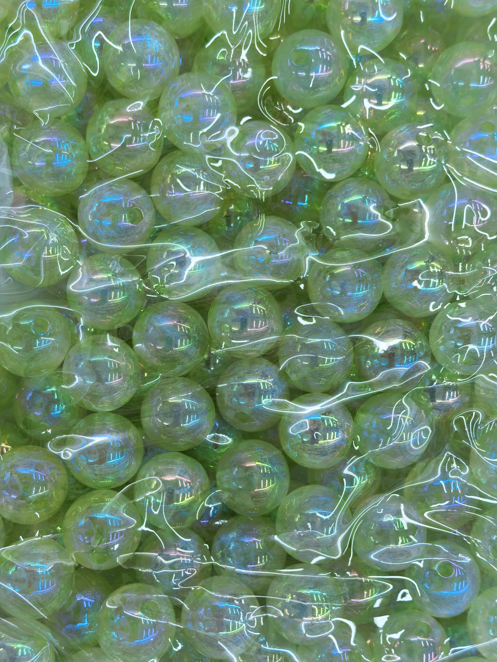 Mixed-Color Iridescent Large-Hole Beads for Jewelry Crafts200PCS - Image 8
