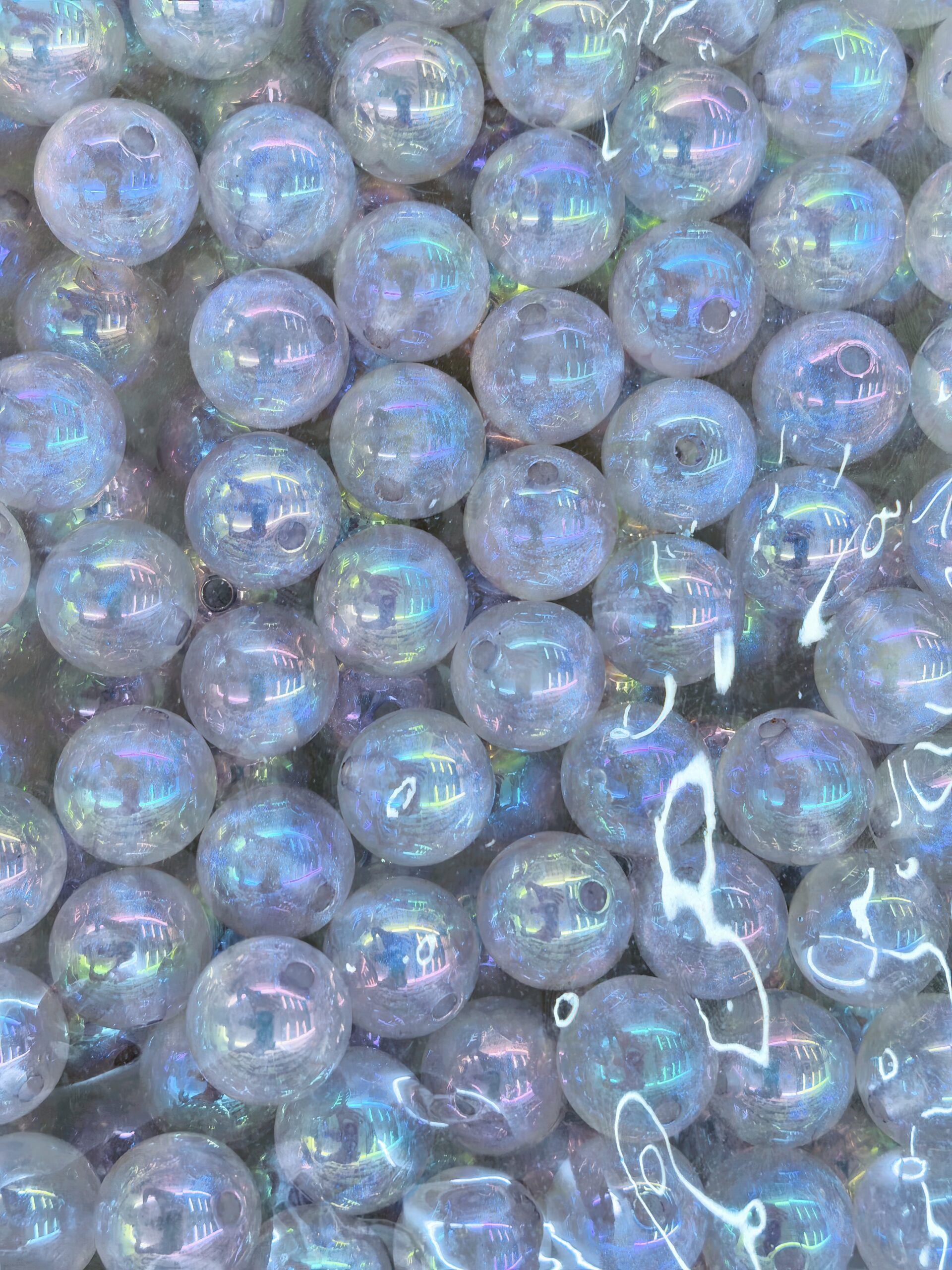 Mixed-Color Iridescent Large-Hole Beads for Jewelry Crafts200PCS - Image 6
