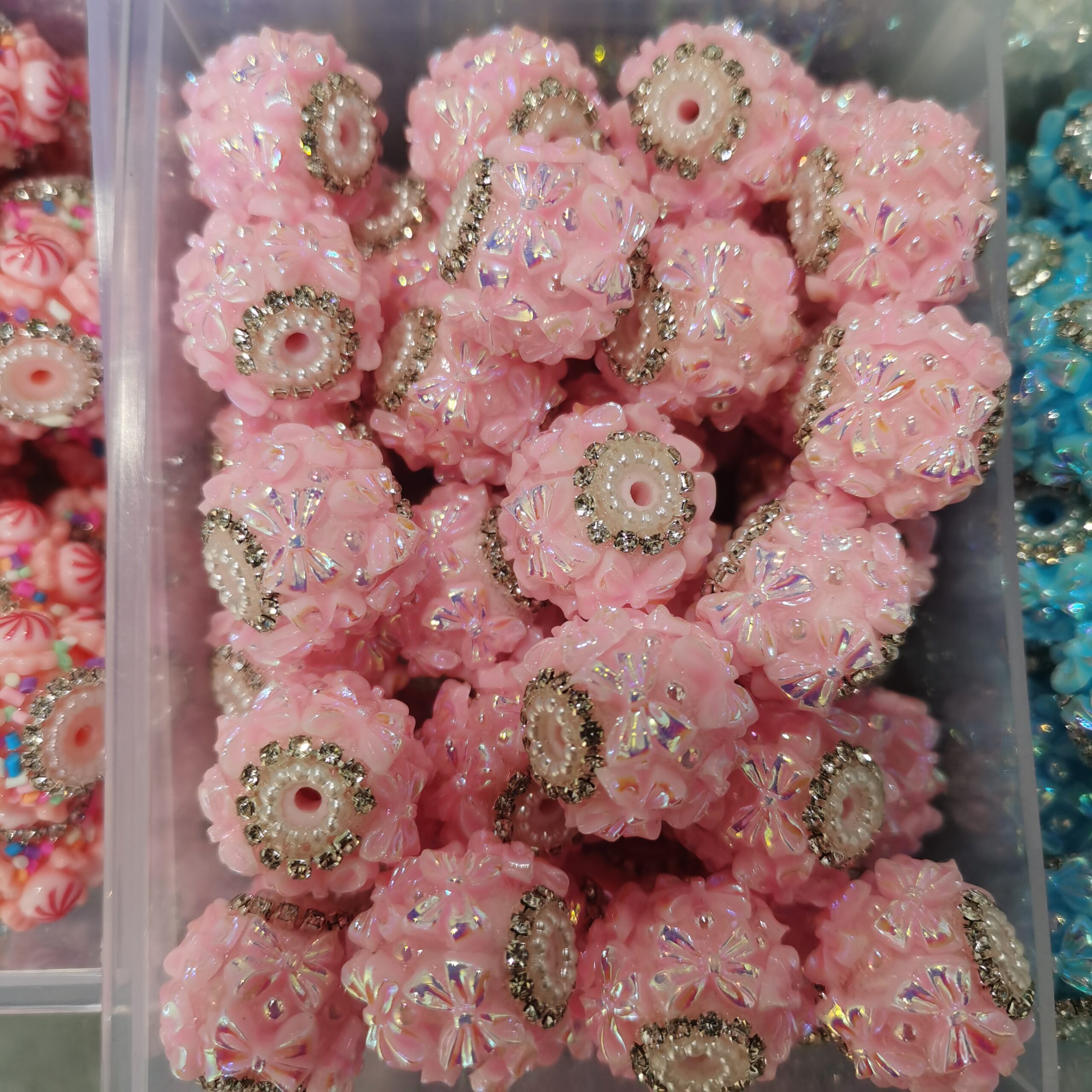 Handmade Rhinestone Resin DIY Beads10PCS - Image 2