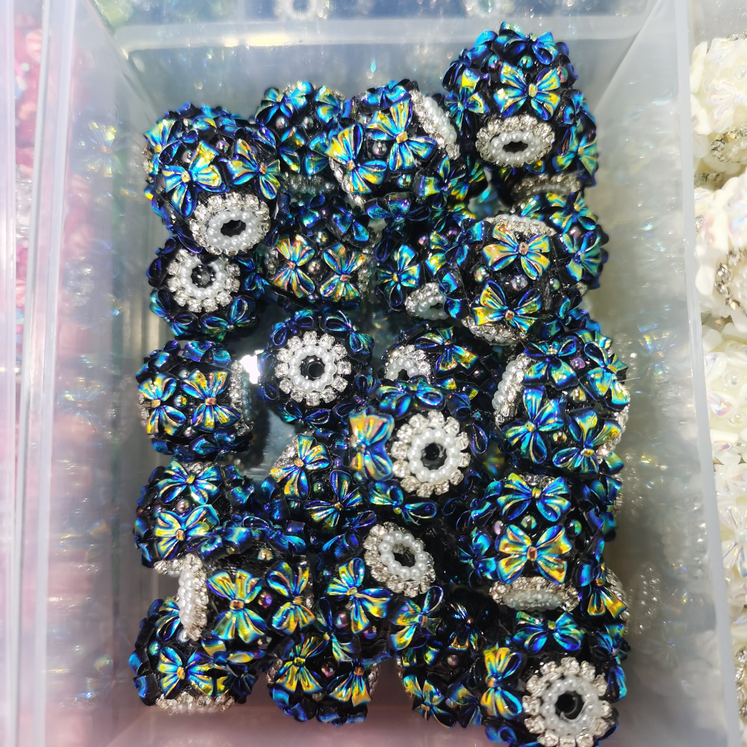 Handmade Rhinestone Resin DIY Beads10PCS - Image 3
