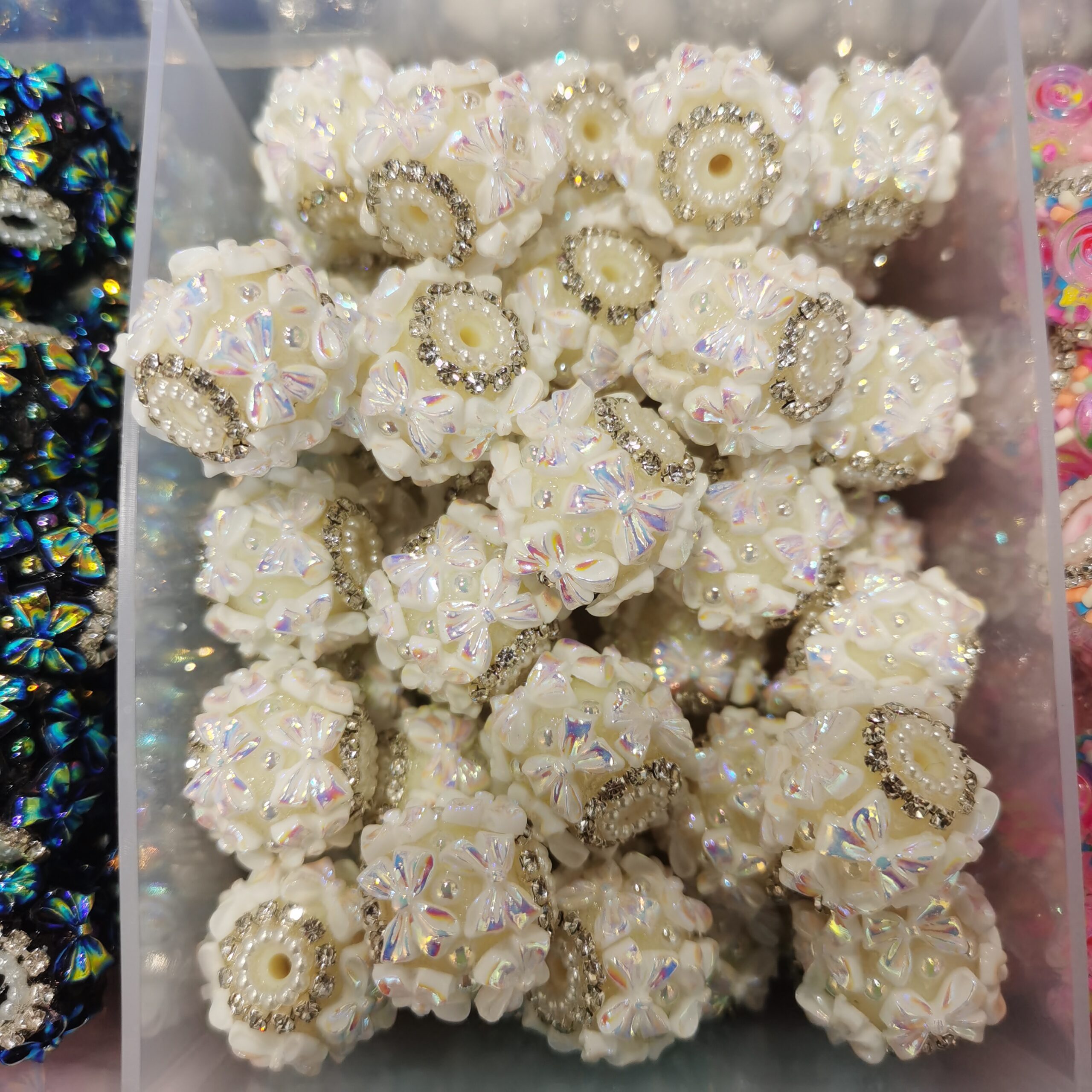 Handmade Rhinestone Resin DIY Beads10PCS - Image 4