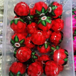 Multicolor Lotus Flower Beads DIY Pen Acrylic Resin 10pcs