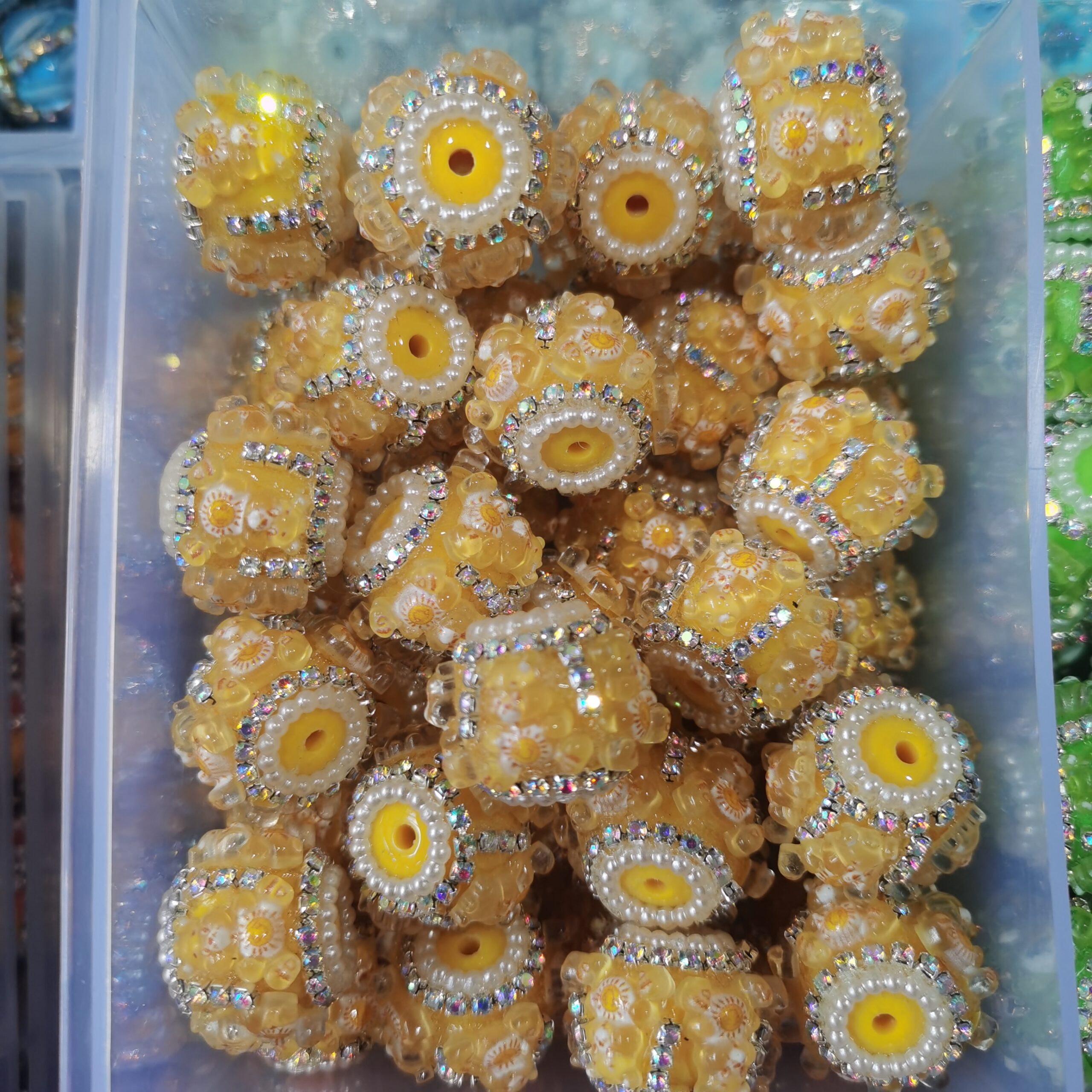 3D Cartoon Bear Resin Beads DIY Pen 10pcs - Image 2
