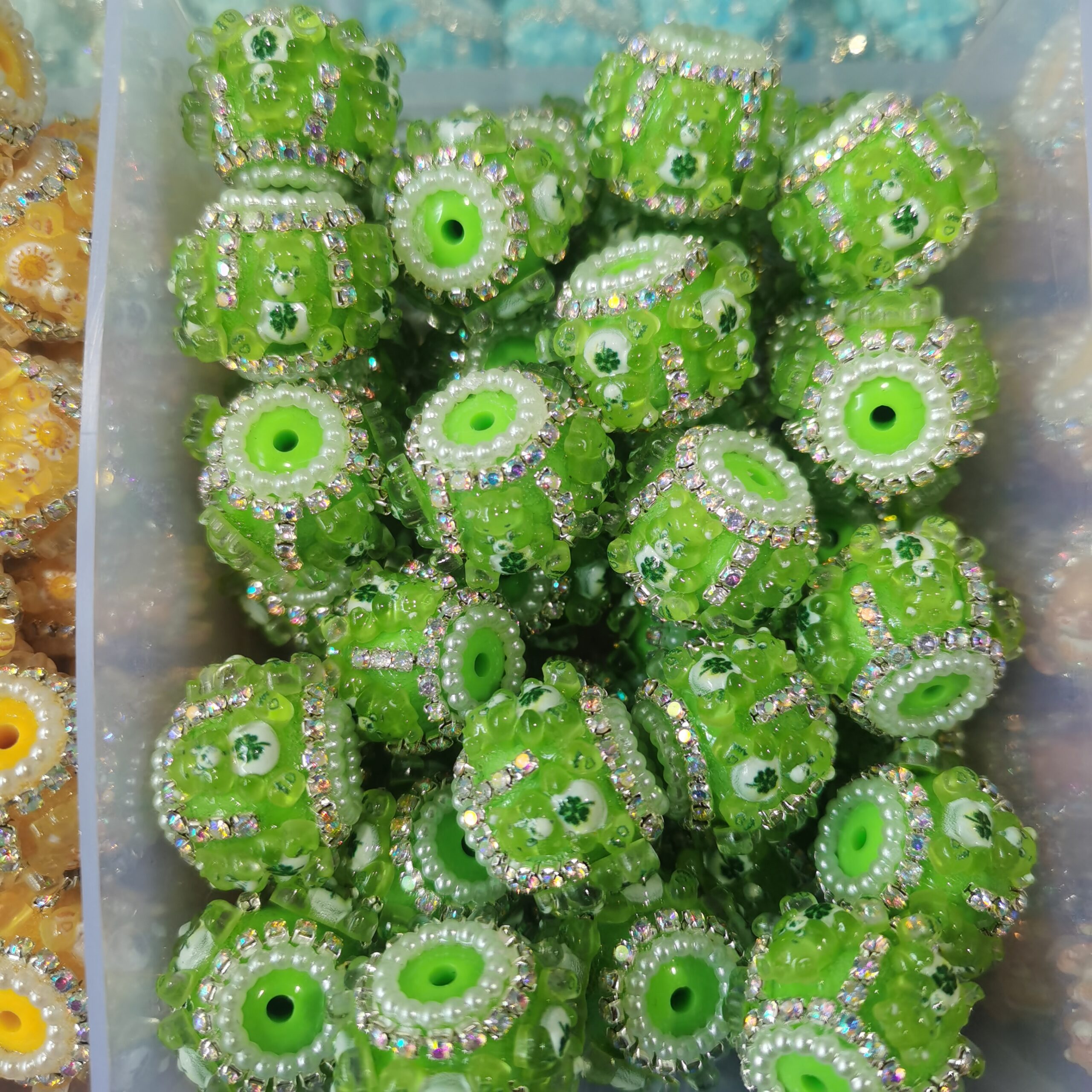 3D Cartoon Bear Resin Beads DIY Pen 10pcs - Image 5